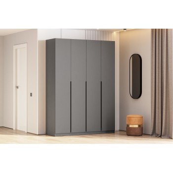 Шкаф 4-х створчатый "ШК-5" 1600 Графит (SV-Мебель)